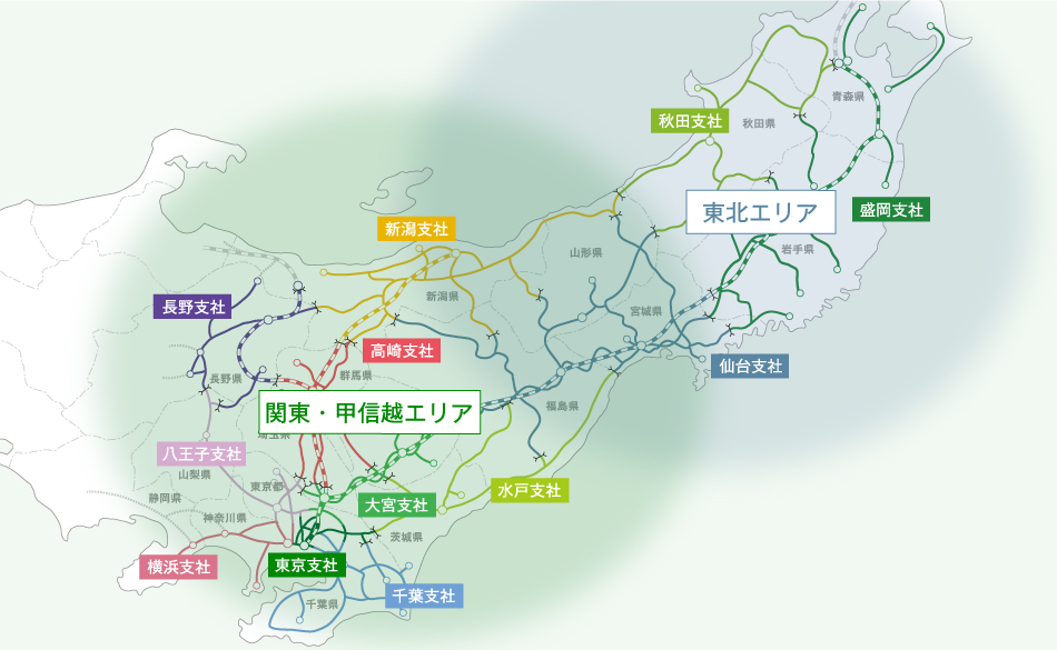 JR東日本営業エリア